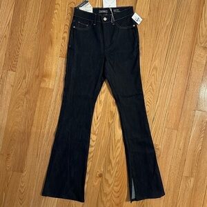 DL1961 Jeans Bridget Boot Cut High Rise Instasculpt 33" Indigo Coated sz 24
